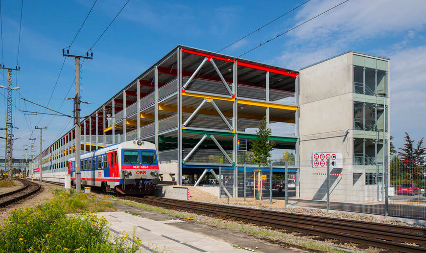 Construction Parking pour gare ferroviaire