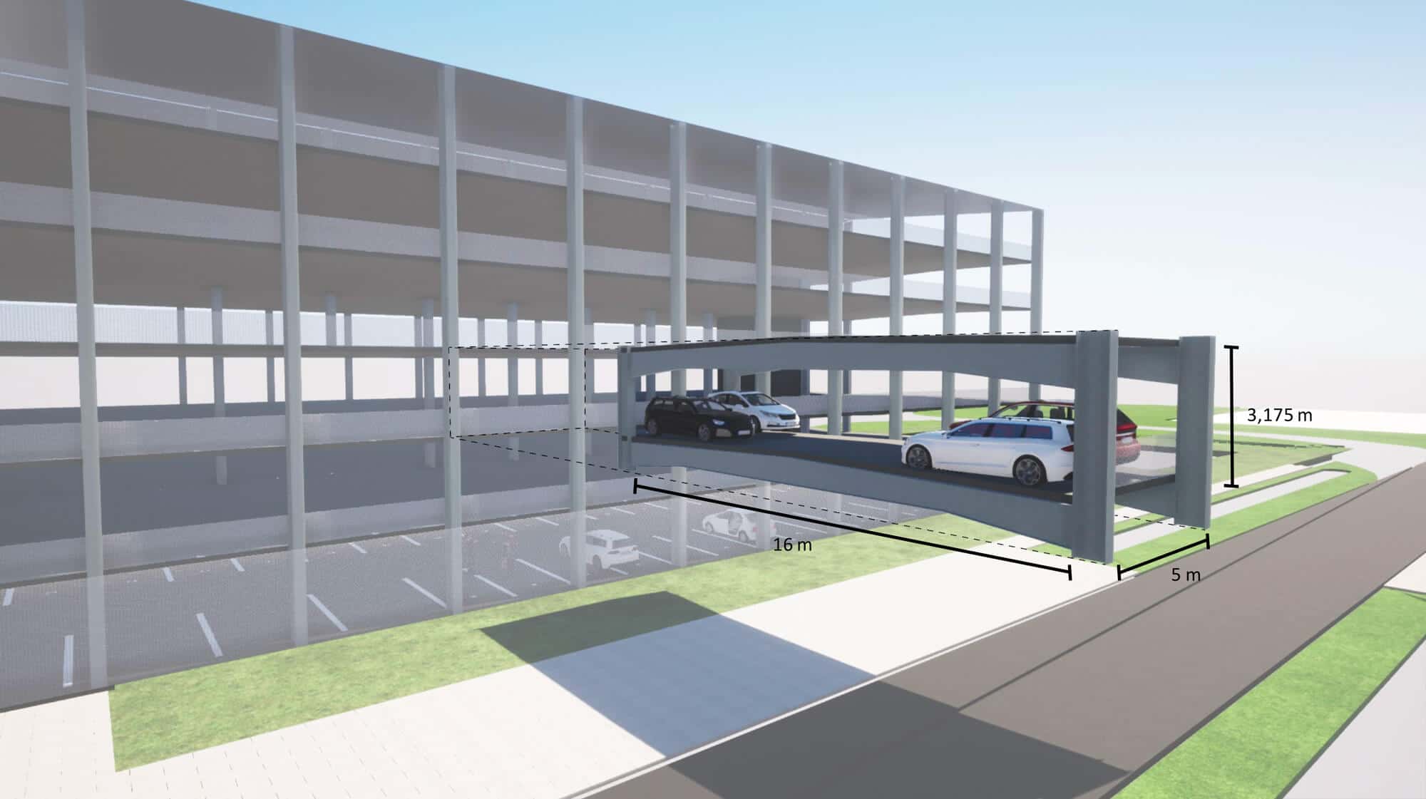 Le parking parking modulaire Astron : un concept évolutif démontable et remontable à volonté